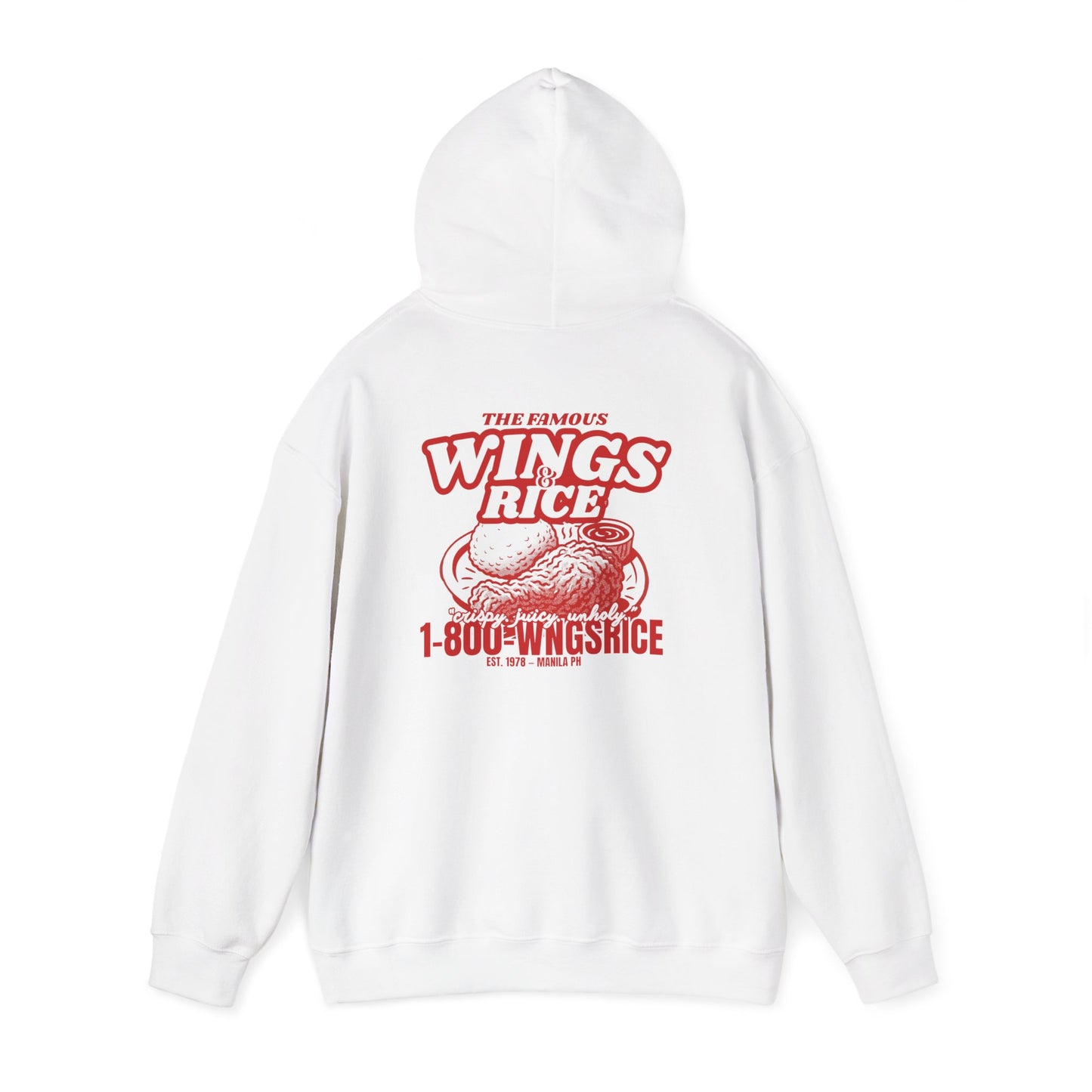 The Famous Wings & Rice Unisex Heavy Blend Hoodie Pullover