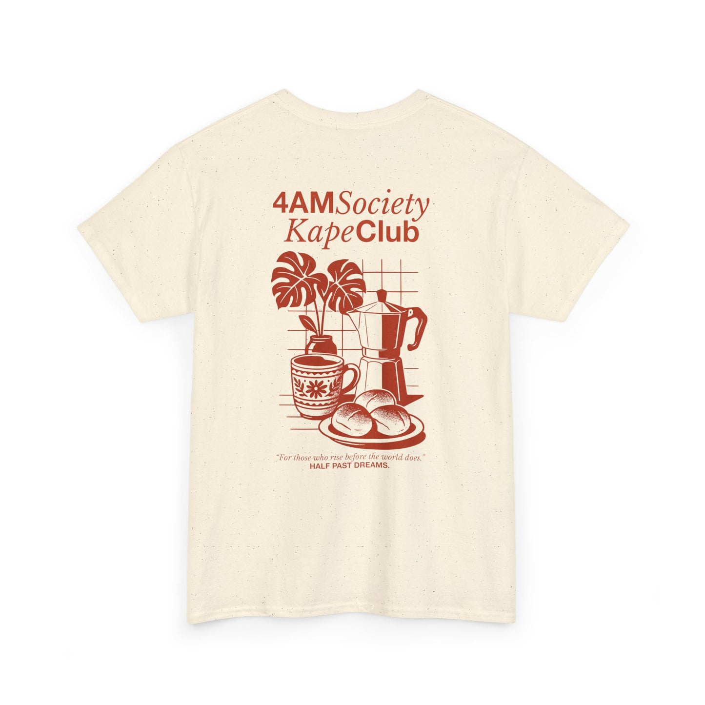4AM Society Kape Club Unisex Heavy Cotton Tee