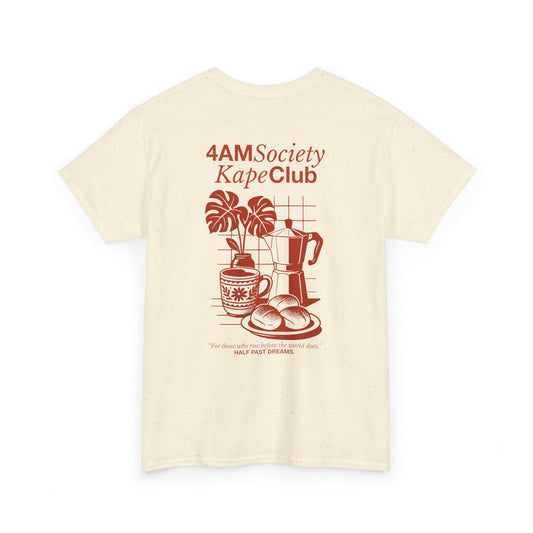 4AM Society Kape Club Unisex Heavy Cotton Tee
