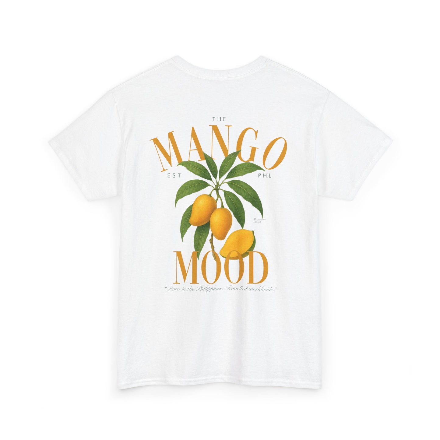 The Mango Mood  Botanic Fruit Paint Unisex Heavy Cotton Tee