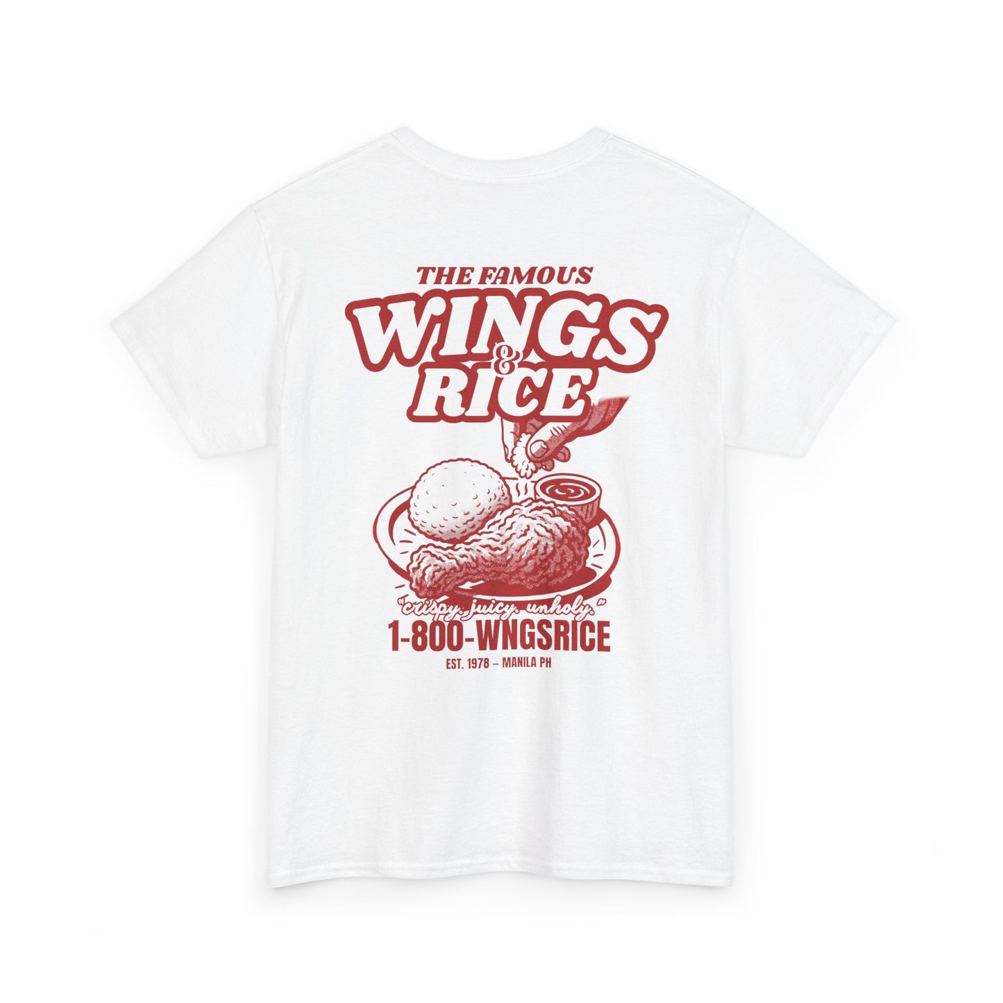 The Famous Wings & Rice Unisex Heavy Cotton Tee