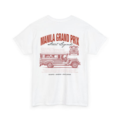 Manila Grand Prix Street Legend Jeepney Unisex Heavy Cotton Tee