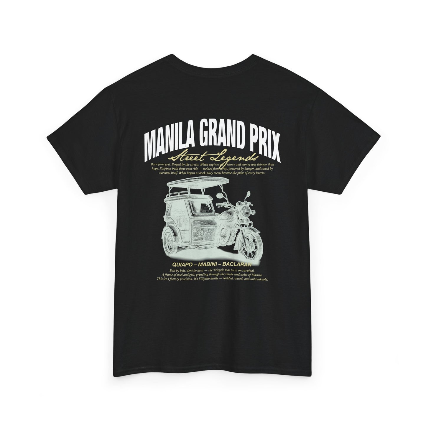 Manila Grand Prix Street Legend Tricylce Unisex Heavy Cotton Tee