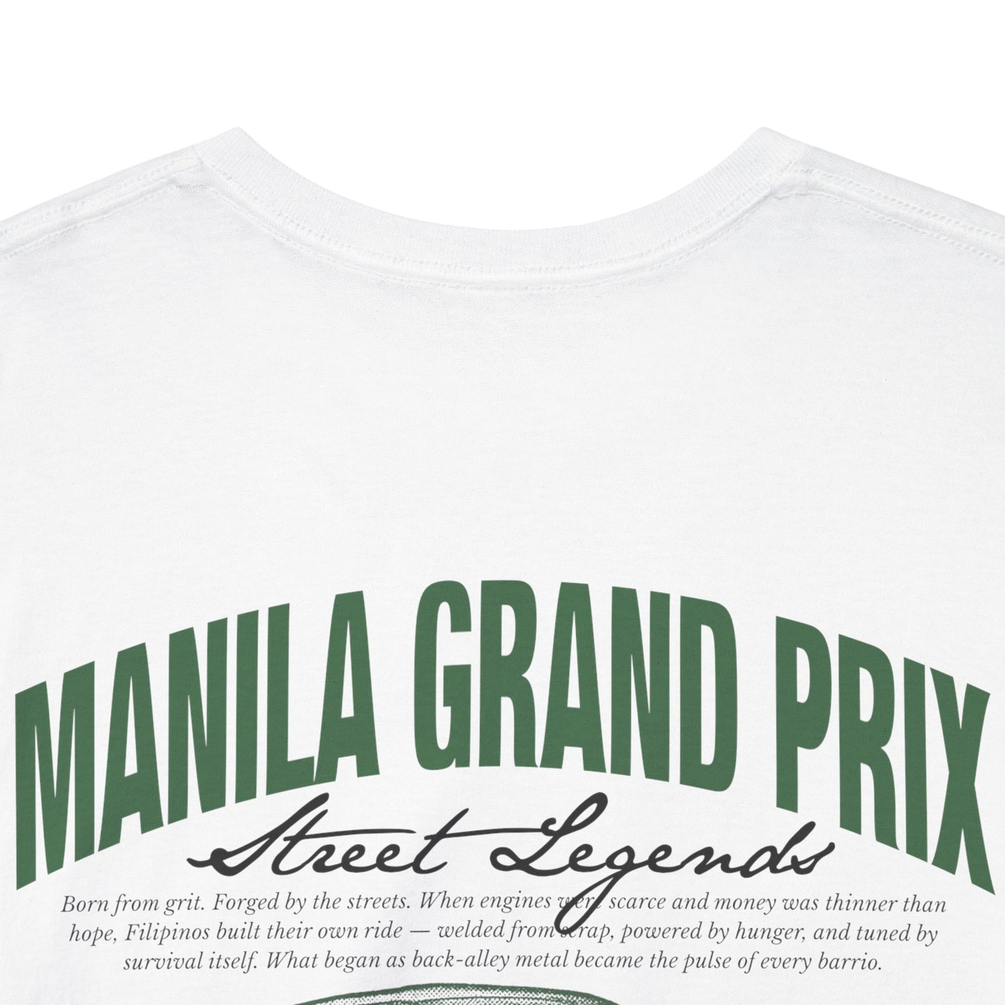 Manila Grand Prix Street Legend Tricylce Unisex Heavy Cotton Tee
