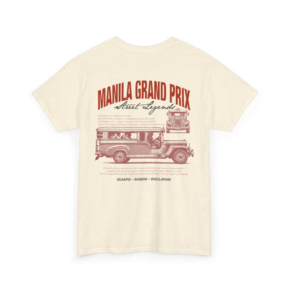Manila Grand Prix Street Legend Jeepney Unisex Heavy Cotton Tee