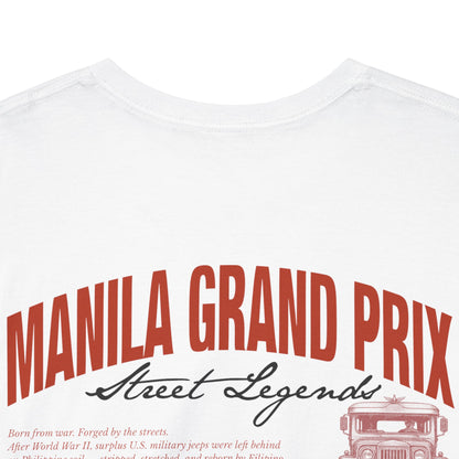 Manila Grand Prix Street Legend Jeepney Unisex Heavy Cotton Tee