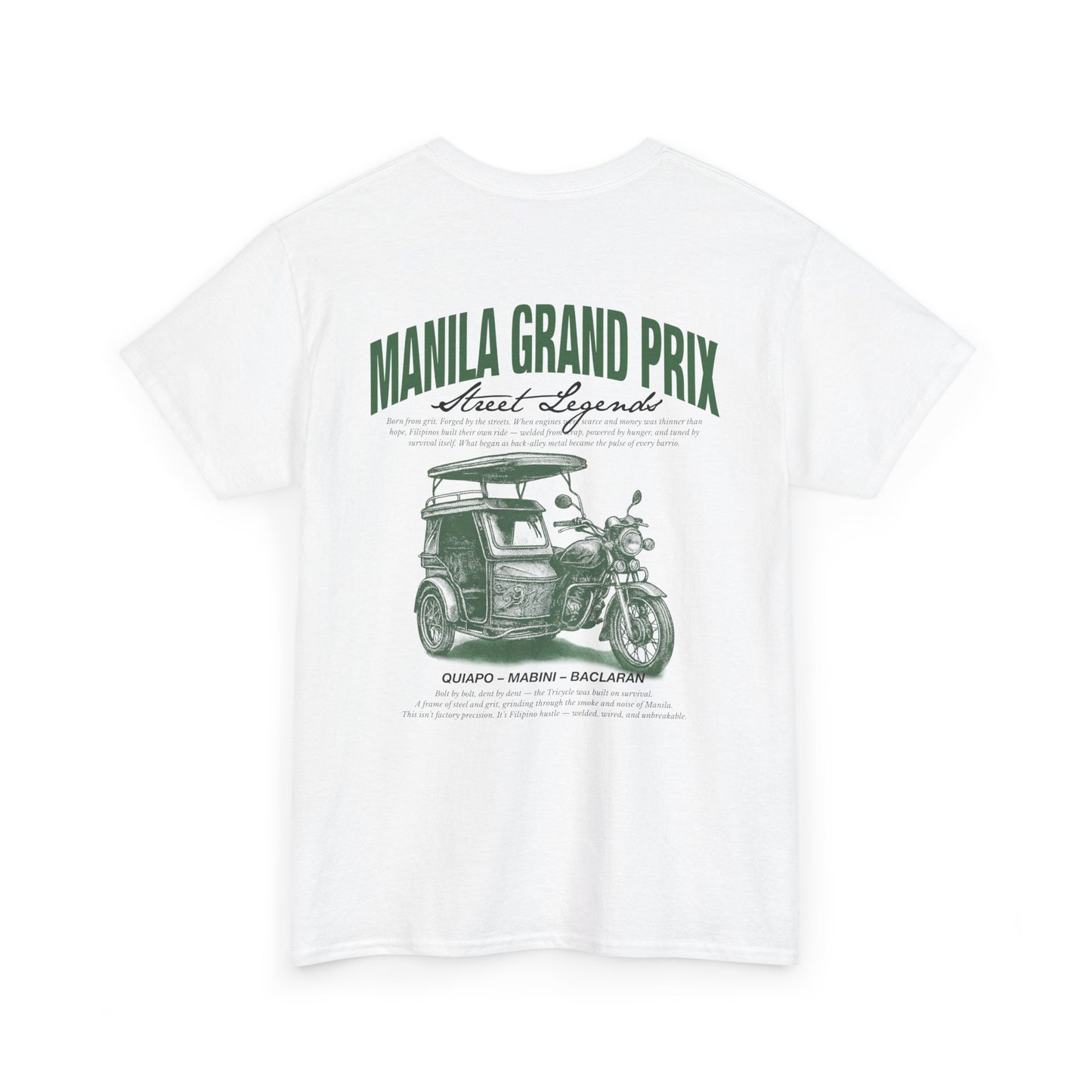 Manila Grand Prix Street Legend Tricylce Unisex Heavy Cotton Tee