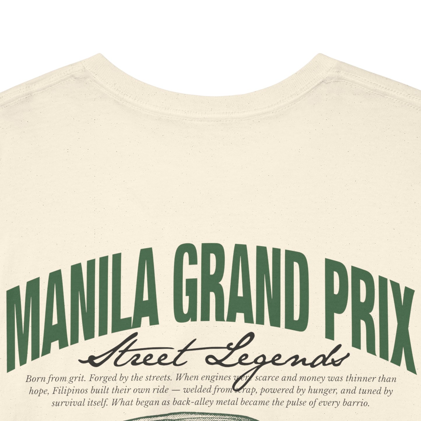 Manila Grand Prix Street Legend Tricylce Unisex Heavy Cotton Tee