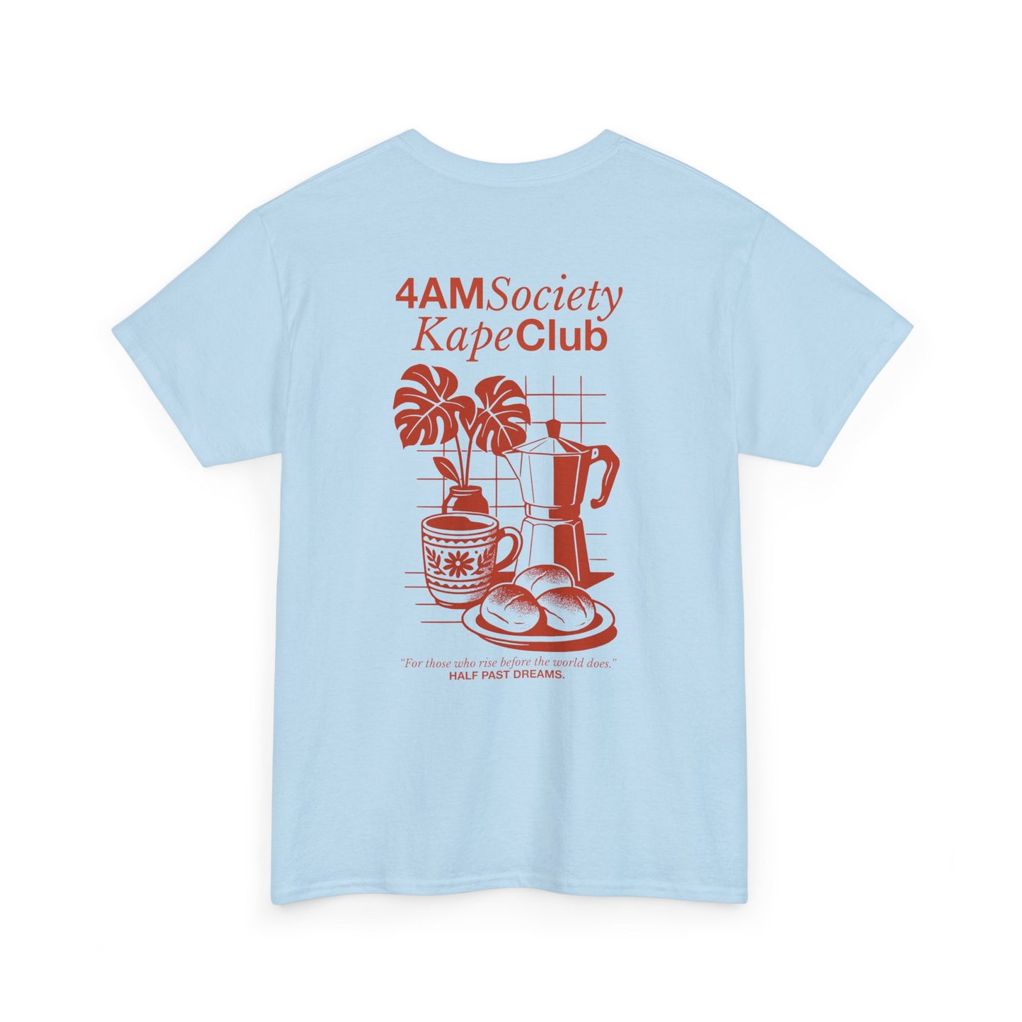 4AM Society Kape Club Unisex Heavy Cotton Tee