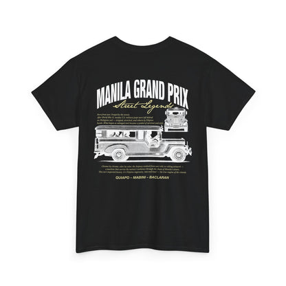 Manila Grand Prix Street Legend Jeepney Unisex Heavy Cotton Tee