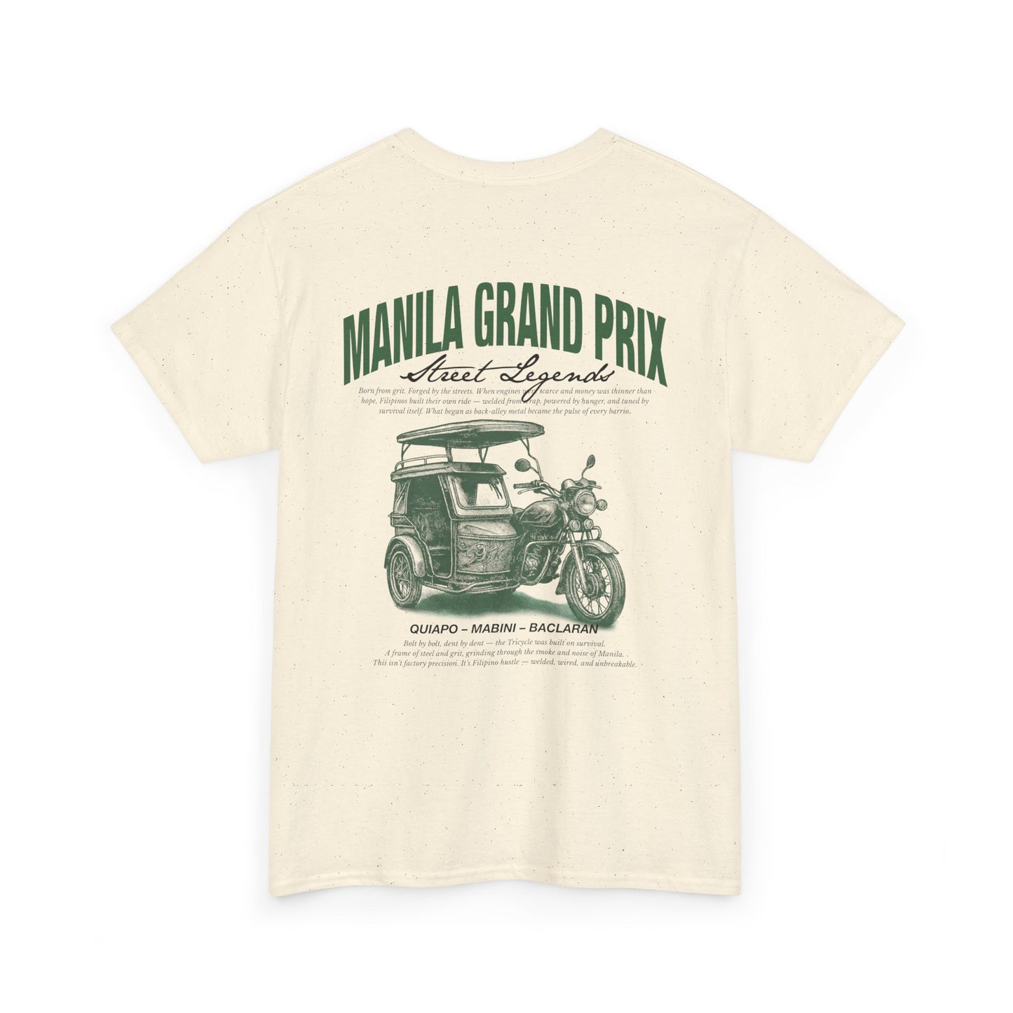 Manila Grand Prix Street Legend Tricylce Unisex Heavy Cotton Tee