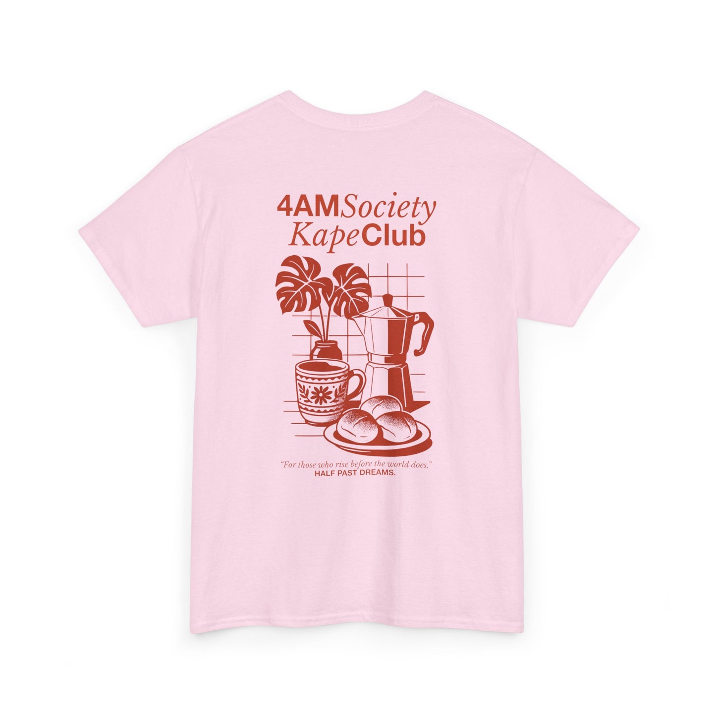 4AM Society Kape Club Unisex Heavy Cotton Tee