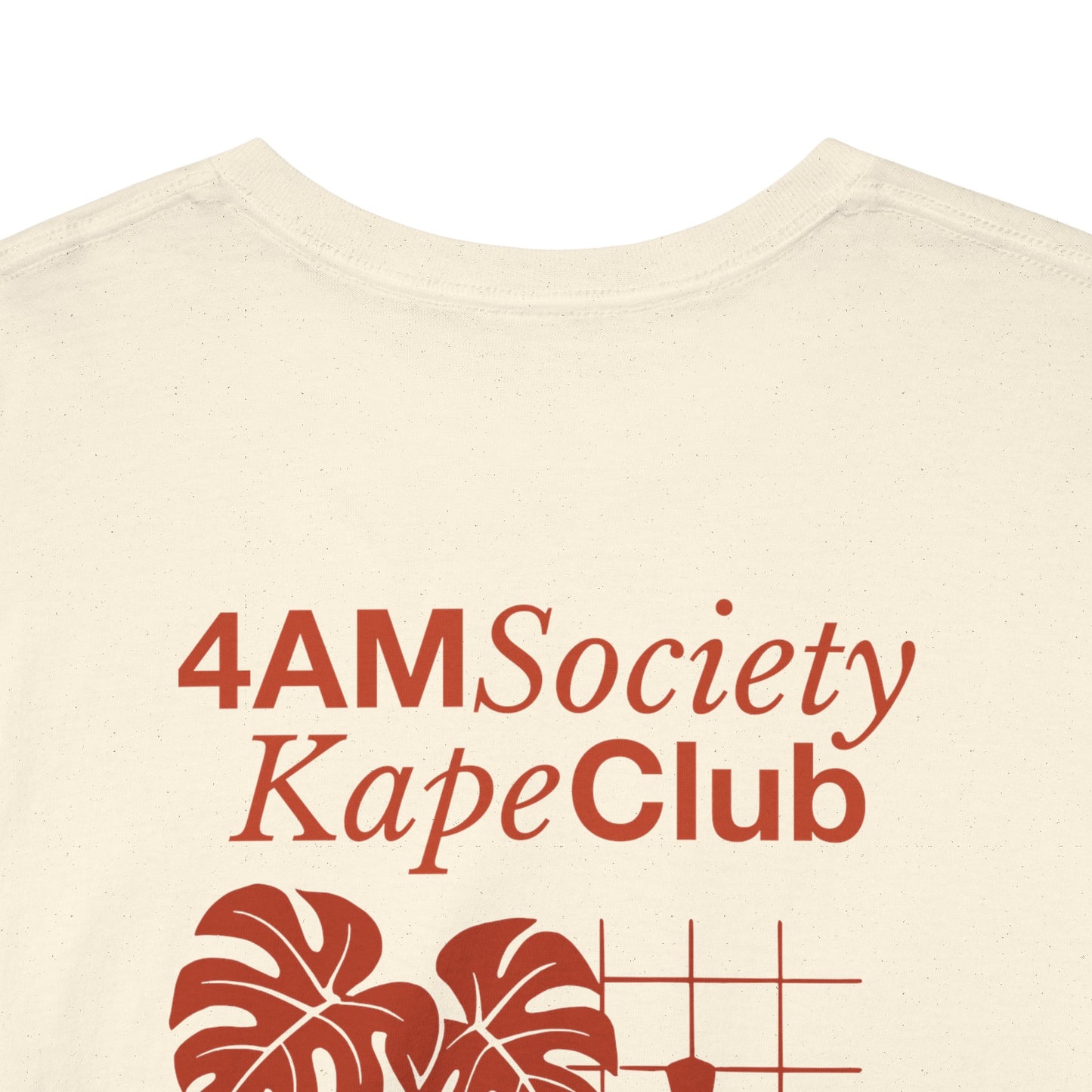 4AM Society Kape Club Unisex Heavy Cotton Tee