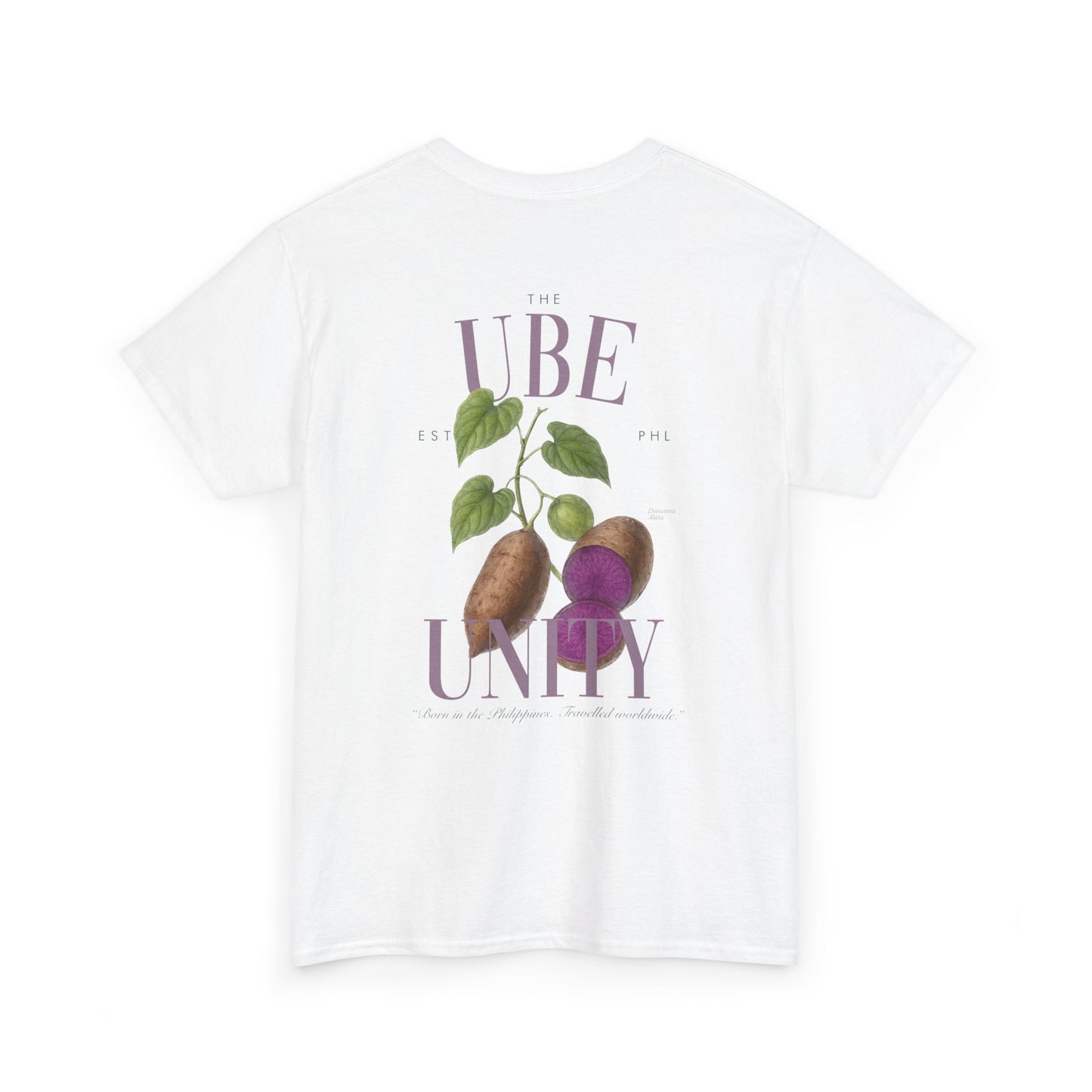 The Ube Unity Botanic Fruit Paint Unisex Heavy Cotton Tee